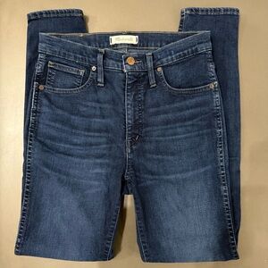 Madewell Dark Blue Denim 10” High Rise Skinny Jeans - Size 27